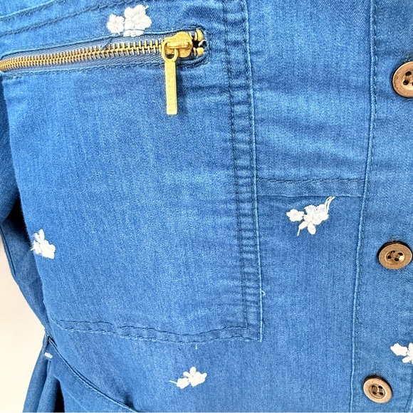 Speed Limit MPH NWT Chambray Button Front Shirt Dress Tunic Women’s Size 2X - Picture 4 of 8